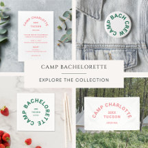 Camp Bachelorette Green & Pink