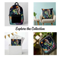 Astronaut on  Dino in Space 