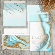 Abstract Glitter Strata Wedding