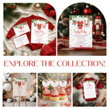 Santa Baby Christmas Baby Shower Collection