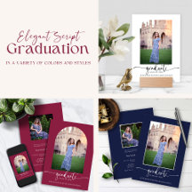 Modern Elegant Script Graduation