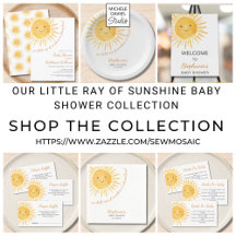 Our Little Ray of Sunshine Baby Shower Collection