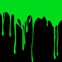 Green Dripping Paint Pattern