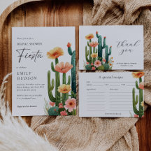 Cactus Fiesta Floral Bridal Shower