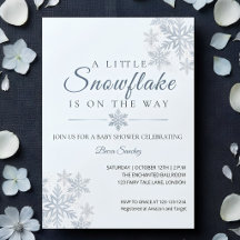 Little Snowflake is on the Way Baby Shower