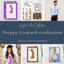 Preppy Leopard Graduation