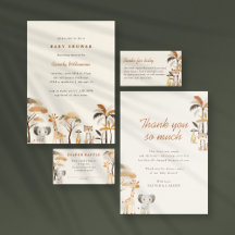 Safari Jungle Animals Baby Shower