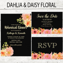 Dahlia & Daisy Flower Wedding Suite