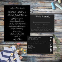 Casual Handwritten Typography White & Black