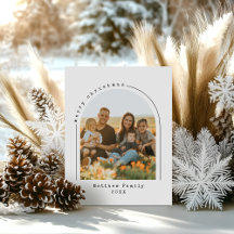 Elegant & Modern Family Christmas Cards