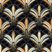 Blue and Gold Art Deco
