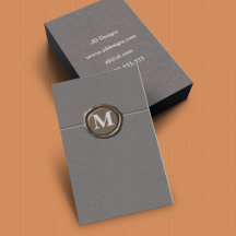 Customizable Monogram Business Cards Collection