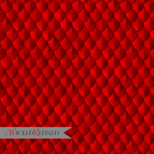 Dragon Scale Armor Crimson Red Monogram