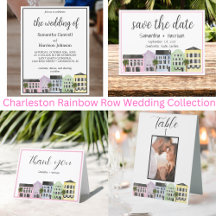 Charleston Rainbow Row Wedding