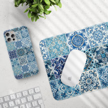 Blue Azulejo Portuguese Mixed Tiles 08 Collection