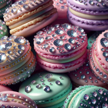 Fancy Pink, Teal, Blue Macaron Inspired