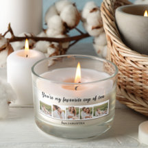 Collage Couple Photo & You Are My Cup Of Tea Quote