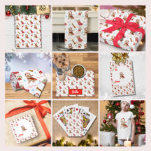 Adorable Christmas Yorkie In Santa Hat