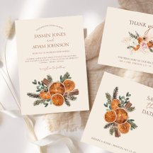 Winter Cinnamon & Orange Wedding