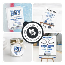 Ice Hockey Baby Shower Theme