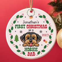 Custom Dog Mom & Dad Ornaments