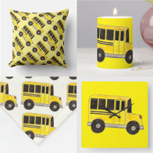 Yellow School Bus Bed and Bath Collection