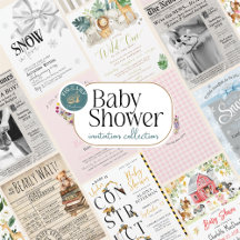 Cute Unique Boy or Girl Baby Shower Invitations