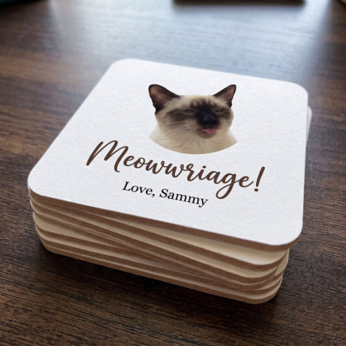 Coasters (Square) UGC 1: the personalized paper coaster with Clementine's portrait