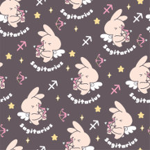 Sagittarius Bunny Pattern: Love's Cosmic Dance II
