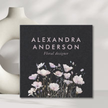 Boho Wildflowers Watercolor Elegant Minimalist