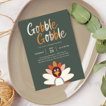 Gobble Gobble Thanksgiving Dinner Party