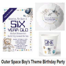 Outer Space Boy's Theme Birthday Party Supplies