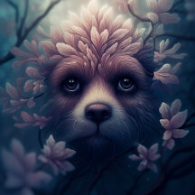 Carte Postale Chien Etrange Ave Fleur