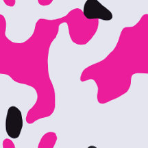 Pink and Black Cow Print Pattern