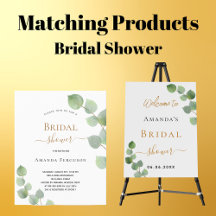 Bridal Shower - bachelorette eucalyptus greenery 