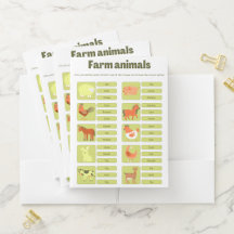 Farm Animals Identification Learning Worksheet