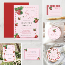 Love is Berry Sweet Pink Strawberry Bridal Shower