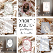 Sweet Pinstriped Bow Graduation