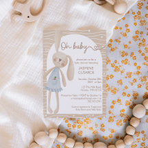 Oh Baby – Rustic Bunny Baby Shower Collection