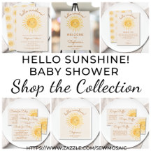 Hello Sunshine! Baby Shower Collection