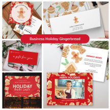 Business Holiday Gingerbread-Bakery Cafe