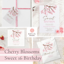 Sweet 16 Cherry Blossoms Birthday