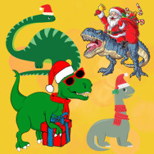 Christmas Wrapping Paper - Dinosaurs