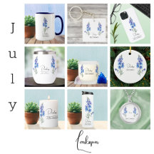 July Birth Month Flower Larkspur