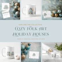 Cozy Folk Art Holiday Houses