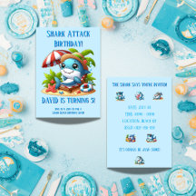 Shark Attack Beach Birthday Party Collection | Boy