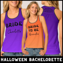 Halloween Themed Bachelorette Orange And Purple