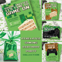 Pixelated Gaming Birthday Party