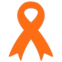 Multiple Sclerosis Awareness Orange Ribbon