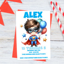 Little Hero Big Day -Superhero Birthday Collection
